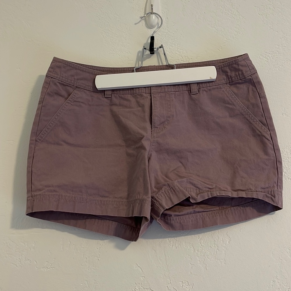 Columbia lilac hiking shorts.
